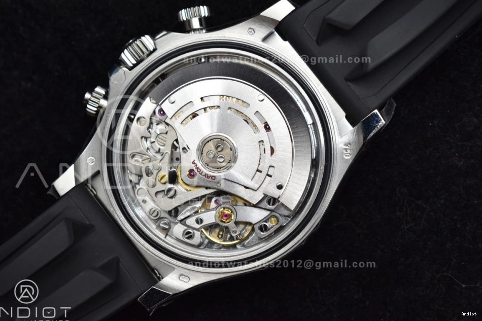 BTF Rubber Diamonds Black Daytona Edition Strap 116519 768 SA Modern Oysterflex on Best 1:1 Dial 0815